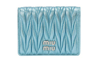 MIU MIU Sheepskin Wallet Regular Women's Blue