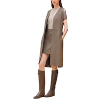 HERMES Vests Women's Gray