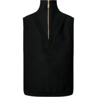 LOUIS VUITTON Embossed Monogram Sleeveless Sweater