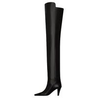 SAINT LAURENT Jill Over the knee Boots 7.5cm Women's Black