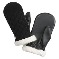 CHANEL Lambskin Mixed Fiber Gloves Unisex Black