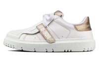DIOR Dior-ID Shell Shoes Low-Top Stylish Skateboarding Shoes Women's White Gold