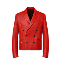 LOUIS VUITTON Lv X Park Seo-Bo Epi Double-Breasted Leather Jacket