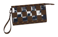 LOUIS VUITTON Standing Pouch Brown/Clear