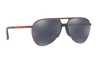 PRADA Injection Molding Aviator Sunglasses Men's Black