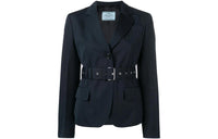 PRADA Business Suits Women's Gray Green