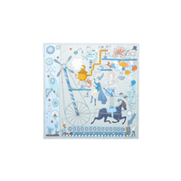 HERMES Silk Scarves Women's Blue