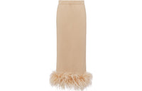 PRADA FW23 Casual Long Skirts Women's Khaki