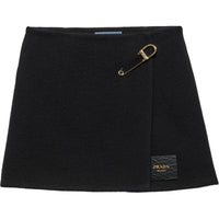 PRADA SS24 Casual Short Skirts Women's Black