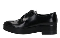 PRADA Casual Leather Shoes Men's Black