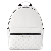 LOUIS VUITTON Discovery Leather Backpack Men's White
