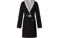 LOUIS VUITTON Reversible Long Hooded Wrap Coat