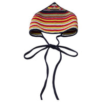 PRADA Enamel, Metal, Recycled Polyester Headwraps Women's Red