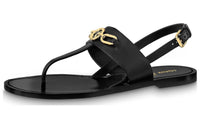 LOUIS VUITTON Beach Sandals Women's Black