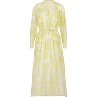 DIOR Dioriviera Collection SS24 Long Sleeved Dress Women's Lemon Yellow