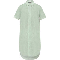 LOUIS VUITTON Sheer Sequin Lace Shirt Dress