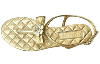 CHANEL Strap Sandals Women's Gold