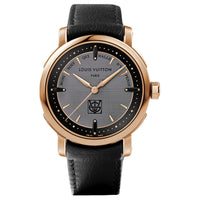 LOUIS VUITTON Wrist Watch Automatic Mechanical Movement Cowhide Strap 39mm Gray Dial Unisex