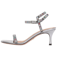 DIOR Gem Strap Sandals Women's Silver
