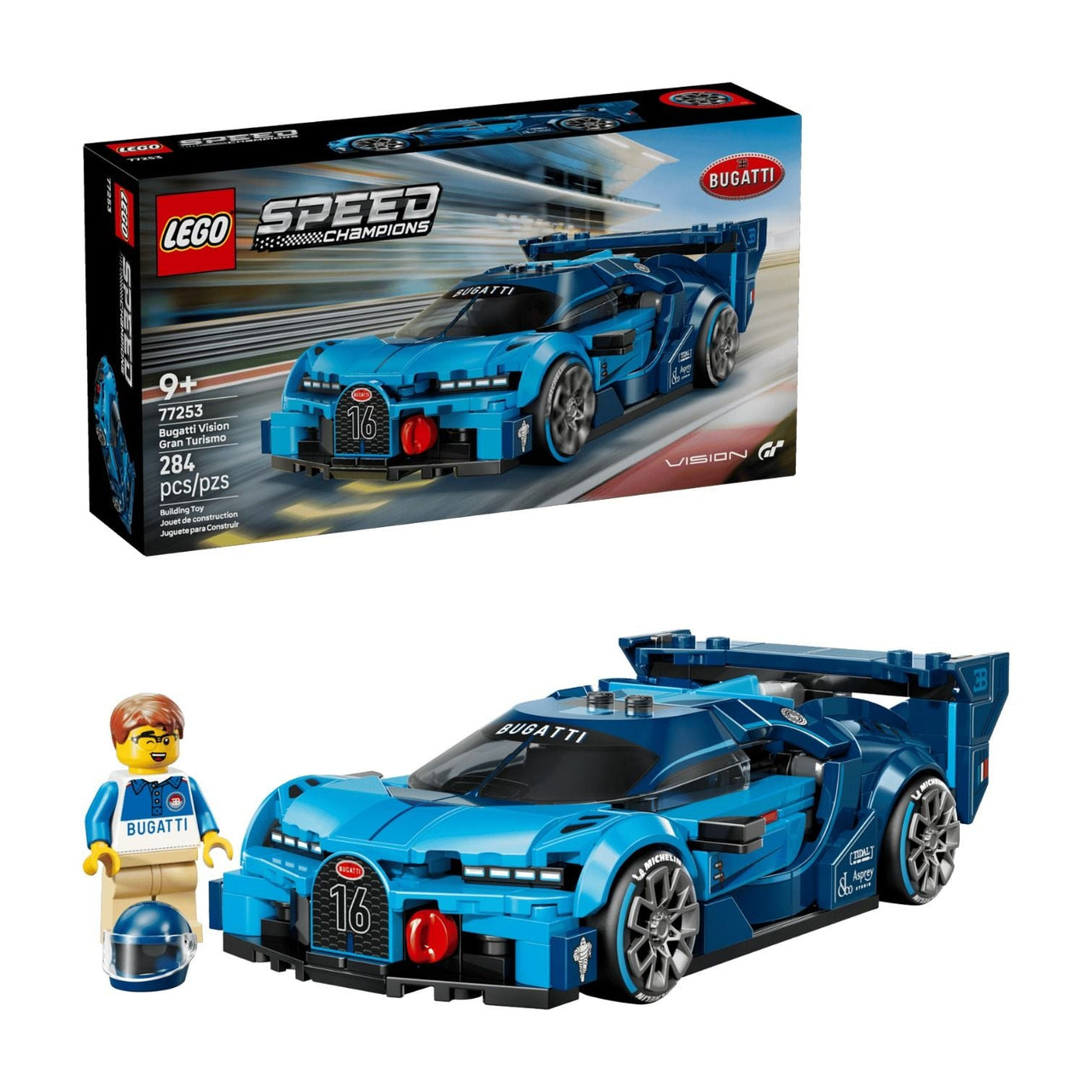 LEGO Speed Champions Bugatti Vision GT Hyper Sports Car 77253