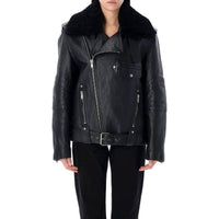 SAINT LAURENT Leather Jacket Women's Black