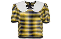 MIU MIU Crop Tops Women's Yellow