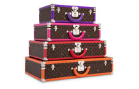 LOUIS VUITTON Monogram Coated Canvas Storage Box Hard Case Unisex Multicolor