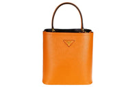 PRADA Leather Shoulder Bag, Crossbody Bag, Handbag Women's Orange