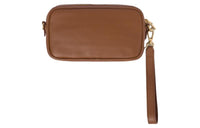 MIU MIU Leather Clutch Women's Brown