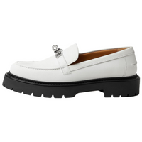 HERMES Icone Loafers Women's White