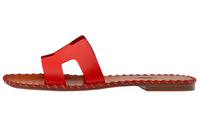 HERMES Stylish Sandals Women's Red