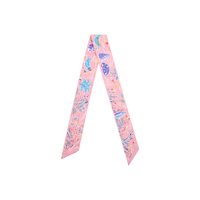 HERMES Silk Scarves Women's Pink