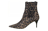 SAINT LAURENT Short Chelsea Boots Women's Leopard Print