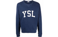 SAINT LAURENT Logo-print Cotton Sweatshirt