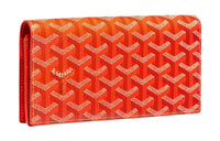 GOYARD RICHELIEU Canvas With Leather Wallet Unisex Orange