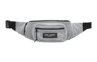 SAINT LAURENT Nylon Crossbody Fanny Pack Men's White/Black