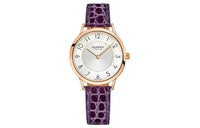HERMES Wrist Watch Quartz Movement Crocodile Leather Strap White Dial Women's W041767WW00
