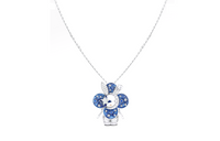 LOUIS VUITTON Vivienne Rabbit Pendant White Gold Lacquer Diamonds & Colored Gemstones