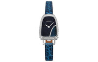 HERMES Wrist Watch Quartz Movement Crocodile Leather Strap 32mm Black Dial Women's Watch