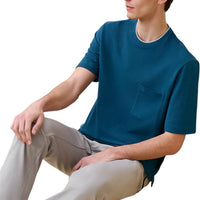 HERMES SS24 T-Shirt Men's Oil Blue
