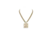 CHANEL Necklaces Women's Gold