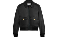 CELINE Aviator Blouson Jacket In Soft Lambskin
