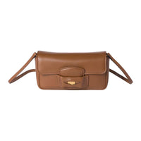 MIU MIU Penny Lambskin Shoulder Bag Women's Connyk Brandy
