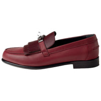 HERMES Destin Loafers Women's Red