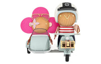 LOUIS VUITTON Side Car Vivienne & Gaston Wood Figure GI0573 Multi