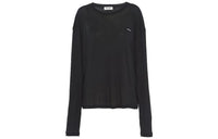 MIU MIU Logo patch Long sleeve T shirt