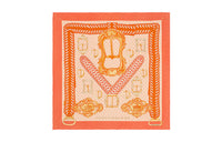 HERMES Silk Scarves Women's Orange