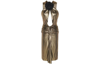 SAINT LAURENT Cut Out Sleeveless Dress