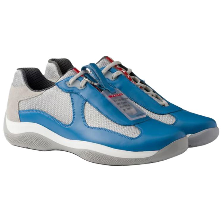 PRADA America's Cup Low Top Casual Shoes Men's Sapphire Blue