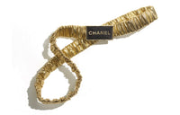CHANEL Leather Belts Women's Gold